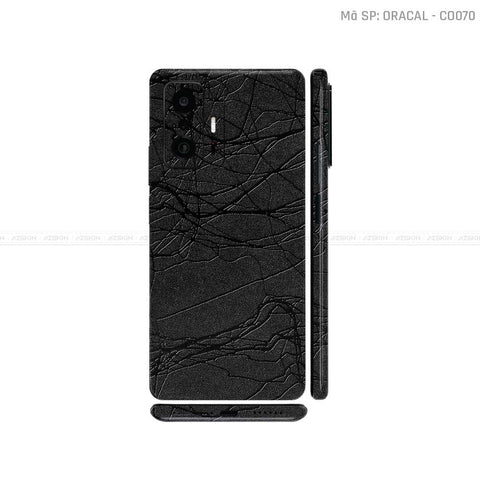 Dán Skin Xiaomi 11 Series Màu Vân Đá Đen Oracal | CO070
