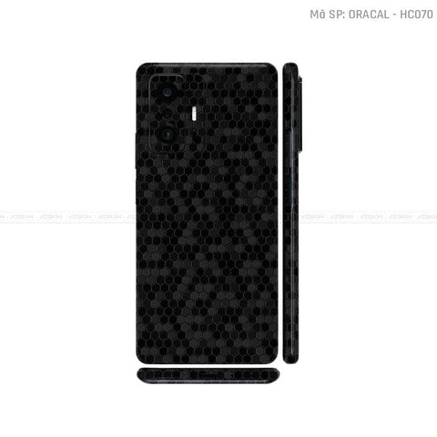 Dán Skin Xiaomi 11 Series Màu Tổ Ong Đen Oracal | HC070