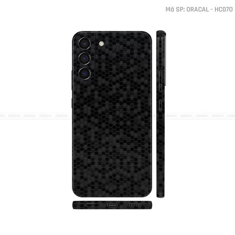 Dán Skin Galaxy S22 Series Vân Tổ Ong Đen | HC070