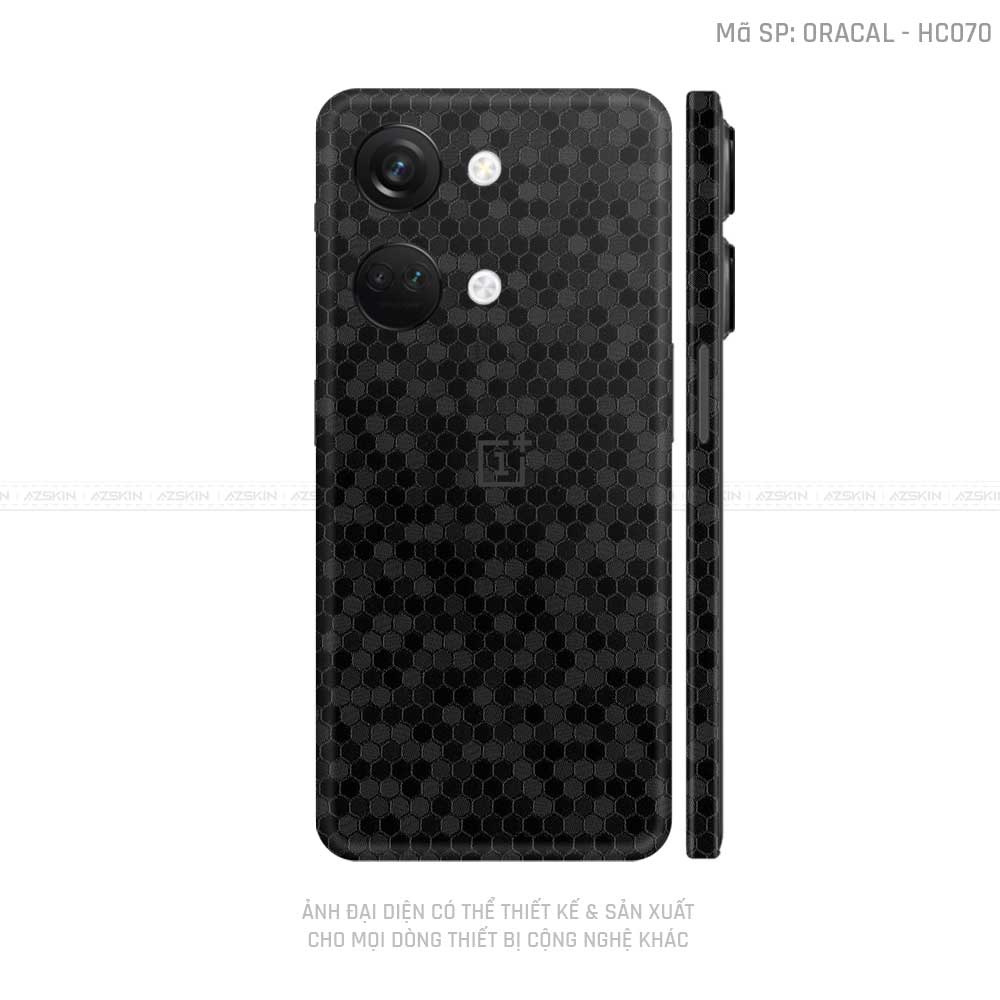 Dán Skin Oneplus Nord Series Vân Tổ Ong Đen | HC070