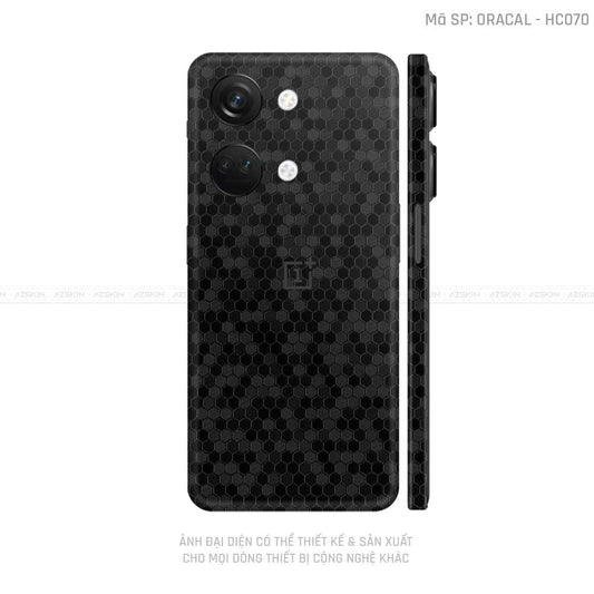Dán Skin Oneplus Nord Series Vân Tổ Ong Đen | HC070