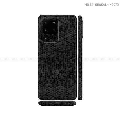 Dán Skin Galaxy S20 Series Vân Tổ Ong Đen | HC070