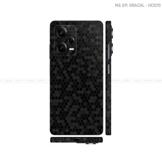 Dán Skin Xiaomi Redmi Note 12 Series Đen Tổ Ong | HC070