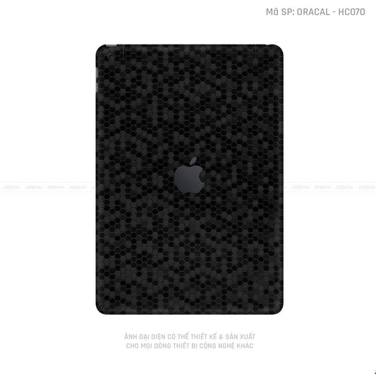 Dán Skin 3M/Oracal IPad Gen Series Vân Tổ Ong Đen | HC070