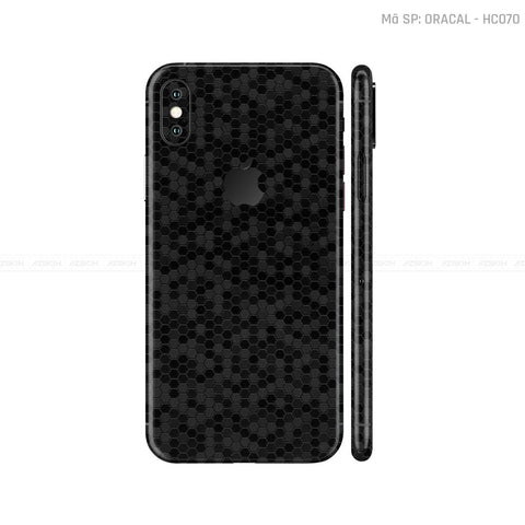 Dán Skin IPhone X Series Vân Tổ Ong Đen | HC070