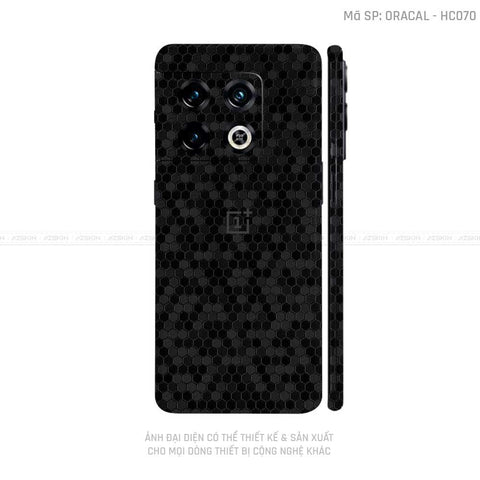 Dán Skin Oneplus 10 Series Vân Tổ Ong Đen | HC070