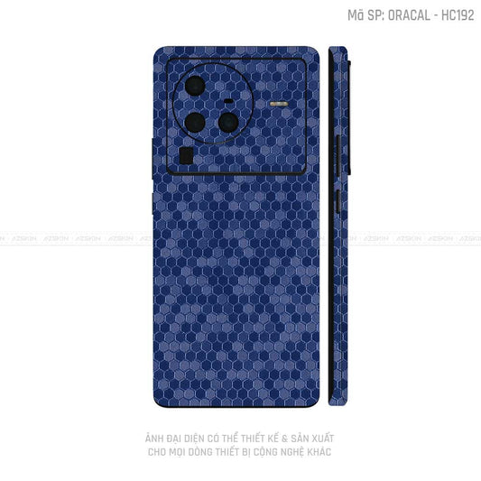 Dán Skin Vivo X Series Vân Tổ Ong Xanh | HC192