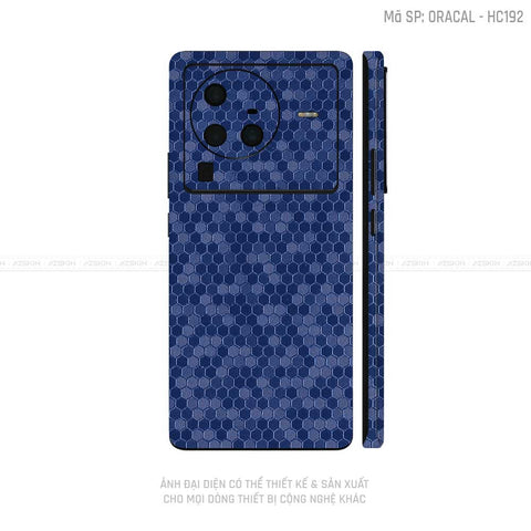 Dán Skin Vivo X Series Vân Tổ Ong Xanh | HC192