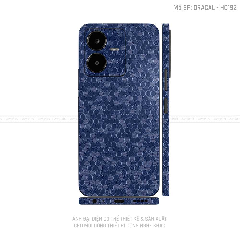 Dán Skin Vivo Y Series Vân Tổ Ong Xanh | HC192