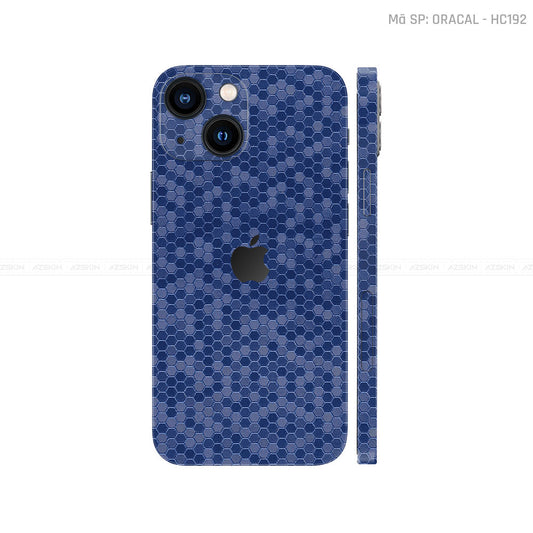 Dán Skin IPhone 14 Series Vân Tổ Ong Xanh | HC192