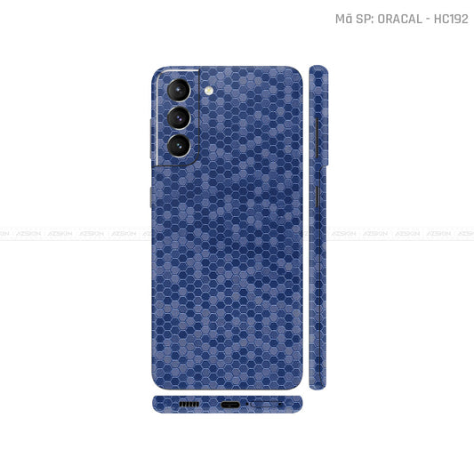 Dán Skin Galaxy S21 Series Vân Tổ Ong Xanh | HC192