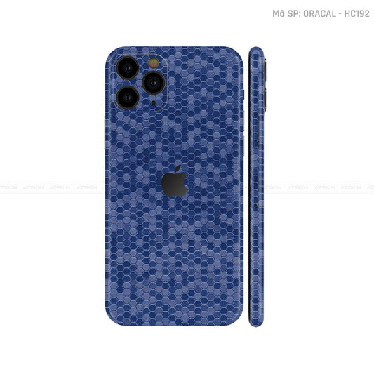 Dán Skin IPhone 11 Series Vân Tổ Ong Xanh | HC192