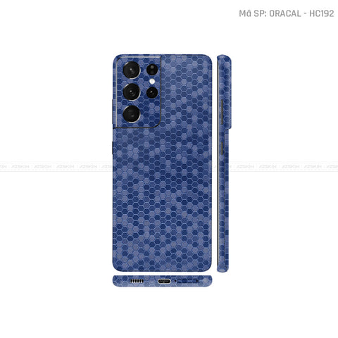 Dán Skin Galaxy S21 Series Vân Tổ Ong Xanh | HC192