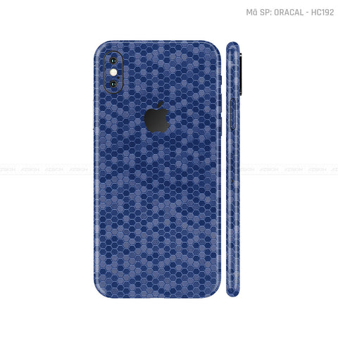 Dán Skin IPhone X Series Vân Tổ Ong Xanh | HC192