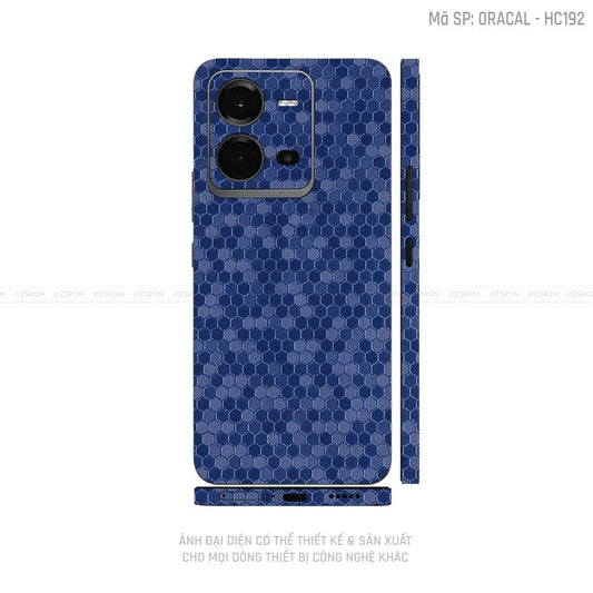Dán Skin Vivo V Series Vân Tổ Ong Xanh | HC192