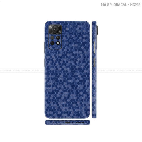 Dán Skin Xiaomi Redmi Note 11 Series Màu Tổ Ong Xanh | HC192