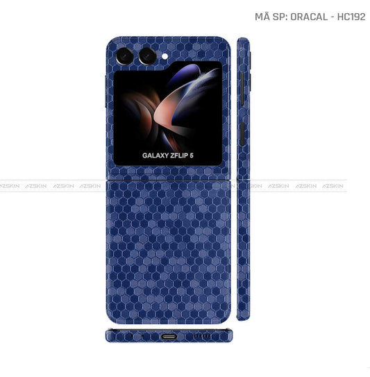 Dán Skin Galaxy Z Flip 6 Vân Tổ Ong Xanh | HC192