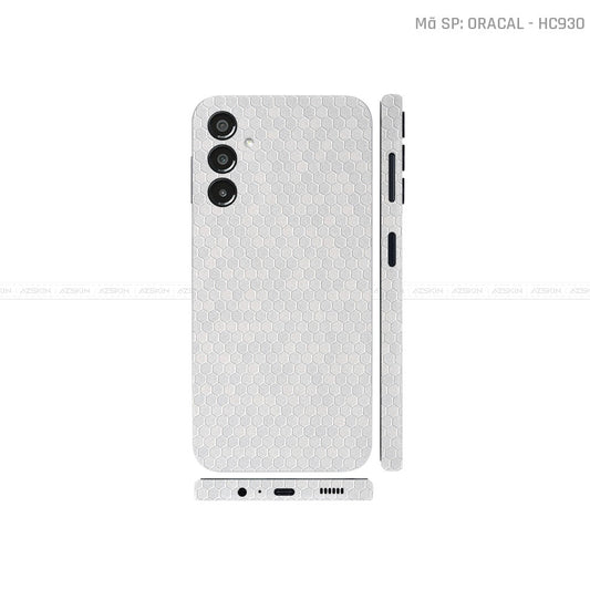 Dán Skin 3M/ Oracal Galaxy A Series Vân Tổ Ong Bạc | HC930