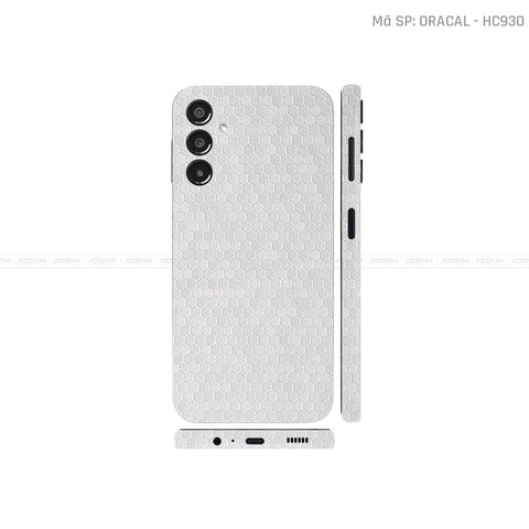 Dán Skin 3M/ Oracal Galaxy A Series Vân Tổ Ong Bạc | HC930