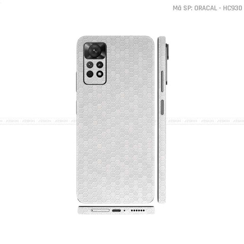 Dán Skin Xiaomi Redmi Note 11 Series Màu Tổ Ong Bạc | HC930