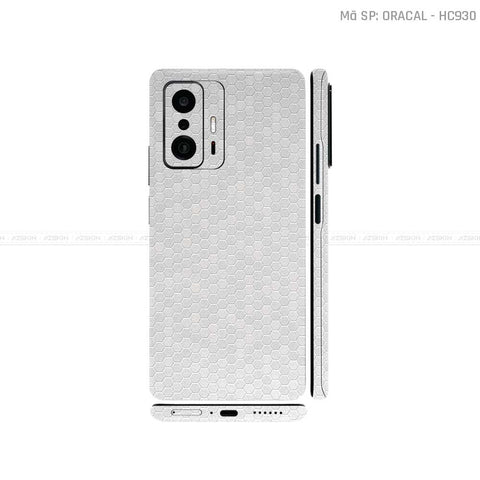 Dán Skin Xiaomi 11 Series Màu Tổ Ong Bạc Oracal | HC930