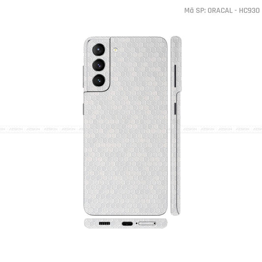Dán Skin Galaxy S21 Series Vân Tổ Ong Bạc | HC930