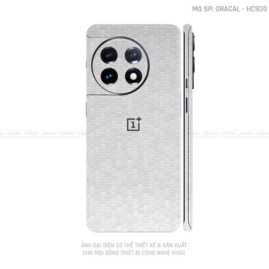 Dán Skin Oneplus 11 Series Vân Tổ Ong Bạc | HC930