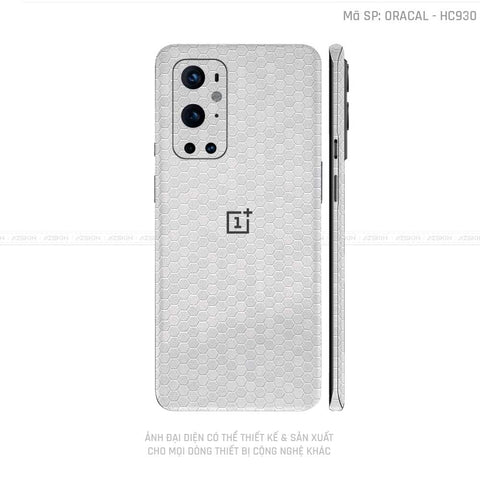 Dán Skin 3M/Oracal Oneplus 8/9 Series Vân Tổ Ong Bạc | HC930