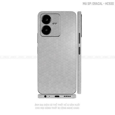 Dán Skin Vivo Y Series Vân Tổ Ong Bạc | HC930