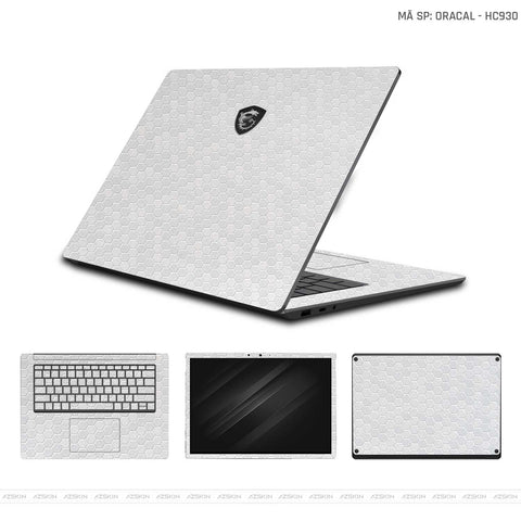 Dán Skin Laptop MSI Đổi Màu Tổ Ong Bạc | HC930