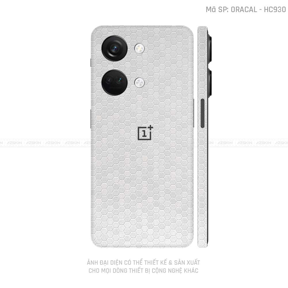 Dán Skin Oneplus Nord Series Vân Tổ Ong Bạc | HC930