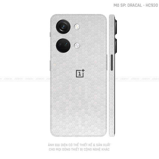 Dán Skin Oneplus Nord Series Vân Tổ Ong Bạc | HC930