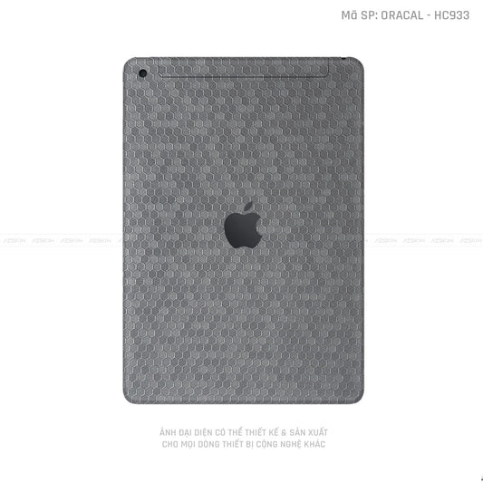Dán Skin 3M/Oracal IPad Gen Series Vân Tổ Ong Xám | HC933