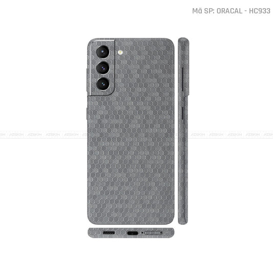 Dán Skin Galaxy S21 Series Vân Tổ Ong Xám | HC933