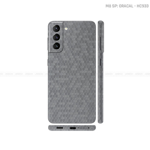 Dán Skin Galaxy S21 Series Vân Tổ Ong Xám | HC933