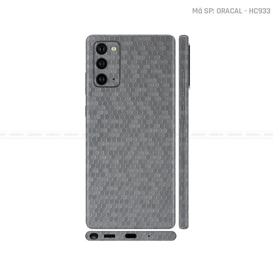 Dán Skin Galaxy Note 20 Series Màu Tổ Ong Xám | HC933