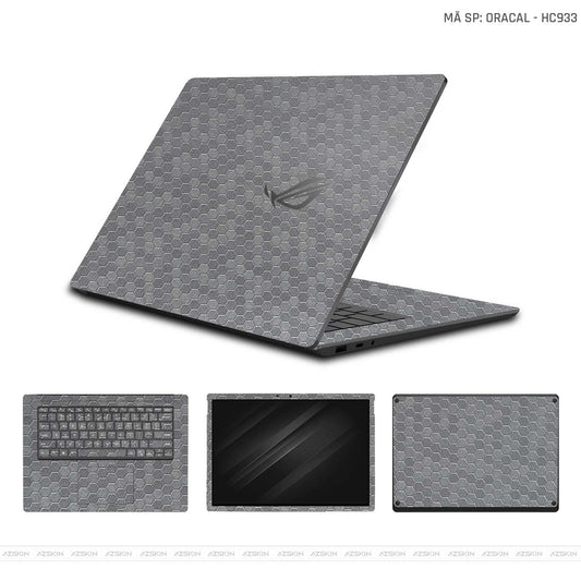 Dán Skin Laptop Asus Vân Tổ Ong Xám | HC933