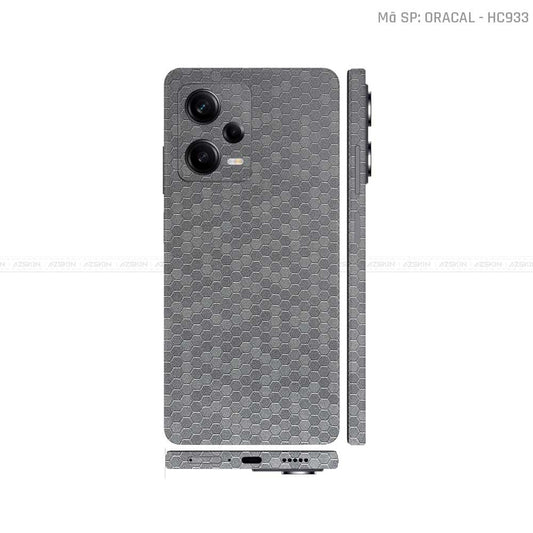 Dán Skin Xiaomi Redmi Note 12 Series Xám Tổ Ong | HC933