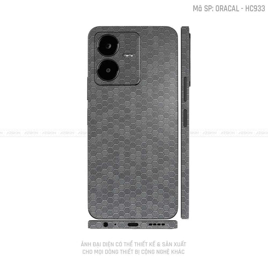 Dán Skin Vivo Y Series Vân Tổ Ong Xám | HC933