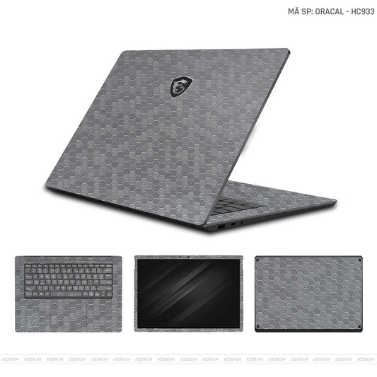 Dán Skin Laptop MSI Đổi Màu Tổ Ong Xám | HC933