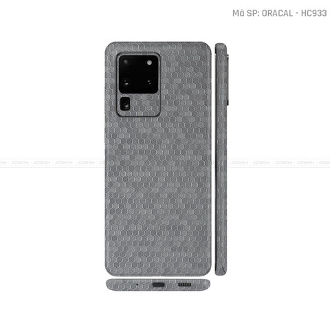 Dán Skin Galaxy S20 Series Vân Tổ Ong Xám | HC933
