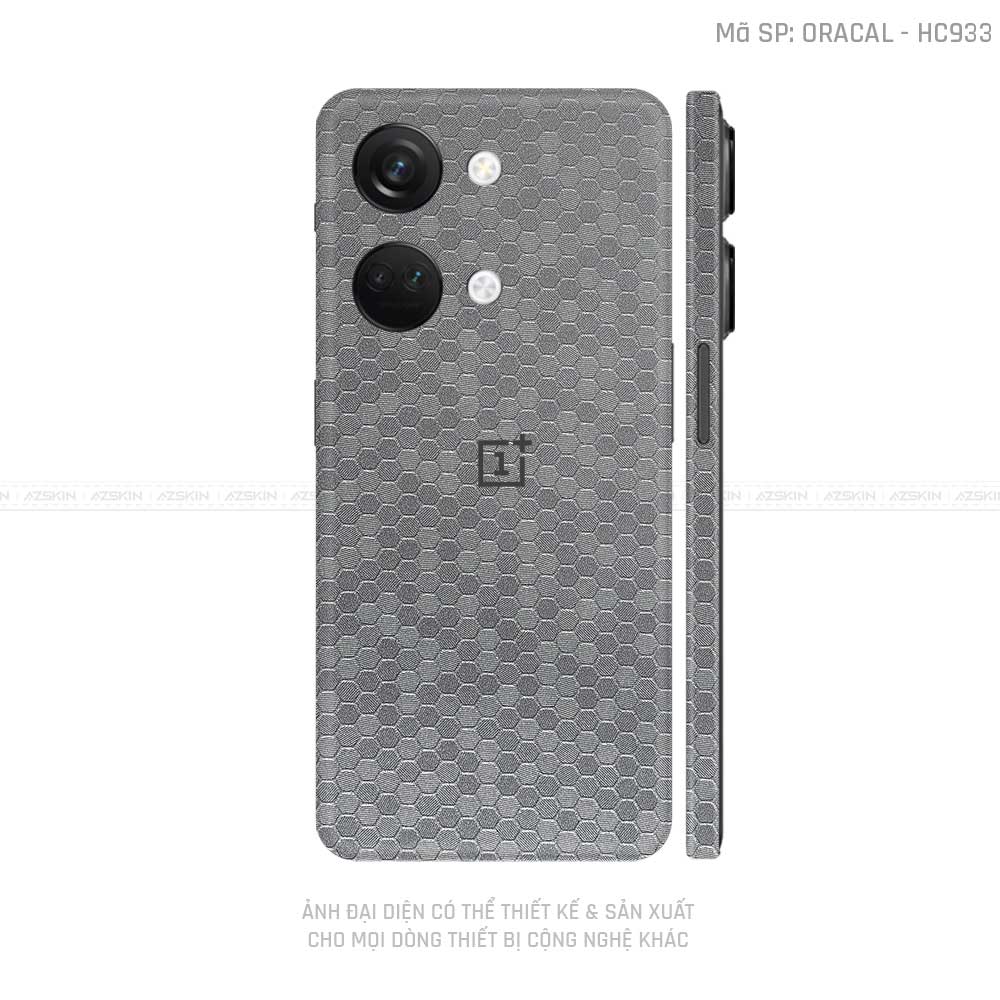 Dán Skin Oneplus Nord Series Vân Tổ Ong Xám | HC933