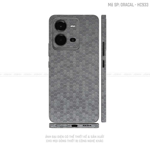 Dán Skin Vivo V Series Vân Tổ Ong Xám | HC933