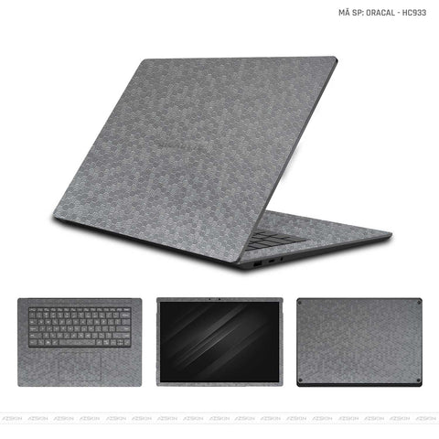 Dán Skin Laptop Gigabyte Màu Tổ Ong Xám | HC933