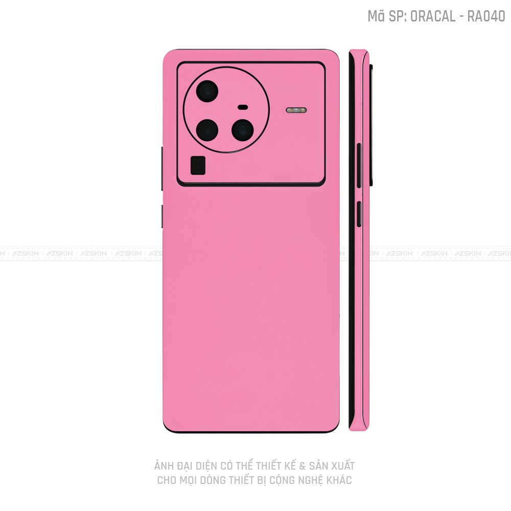 Dán Skin Vivo X Series Màu Hồng Nhám | VN06