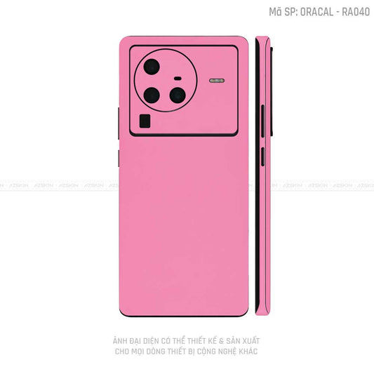 Dán Skin Vivo X Series Màu Hồng Nhám | VN06
