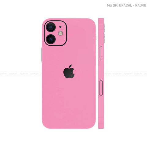 Dán Skin IPhone 12 Series Màu Hồng Vinyl