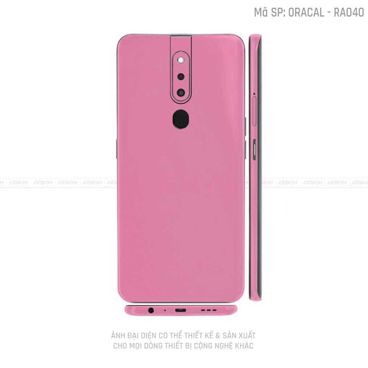 Miếng Dán Skin Điện Thoại OPPO F Series Màu Hồng Nhám | VN06