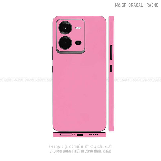 Dán Skin Vivo V Series Màu Hồng Nhám | VN06