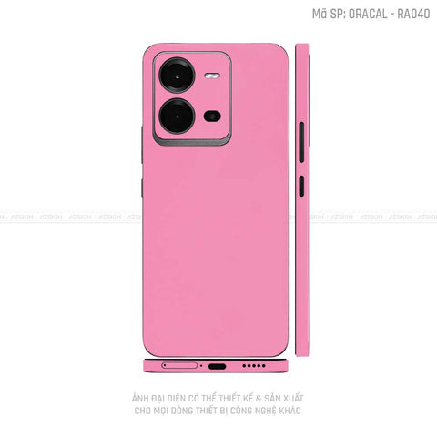 Dán Skin Vivo V Series Màu Hồng Nhám | VN06